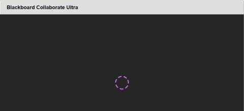 black screen with a purple spinning wheel