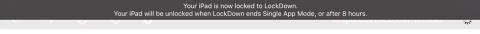 Ipad is now locked to lockdown